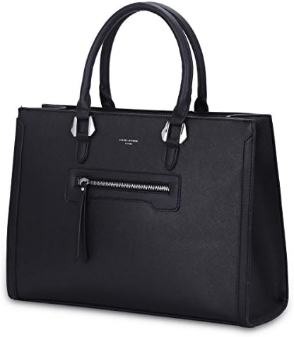 David Jones – Borsa a Mano Donna Lavoro Grande Capacità – Tote Shopper Bag Capiente PU Pelle – Borsa a Spalla Tracolla – Ventiquattrore Cartella Satchel Elegante – Ufficio Scuola Moda Città – Nero David Jones – Borsa a Mano Donna Lavoro Grande Capacità – Tote Shopper Bag Capiente PU Pelle – Borsa a Spalla Tracolla – Ventiquattrore Cartella Satchel Elegante – Ufficio Scuola Moda Città – Nero