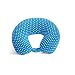 World's Best Feather Soft Microfiber Neck Pillow, Mini Polka Dot, Neck-Supportive Travel Pillow