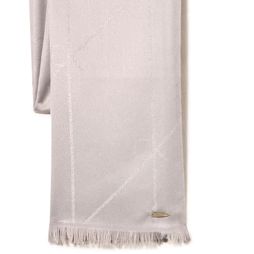 Calvin Klein Womens Metallic Diagonal Ck Logo Scarf3