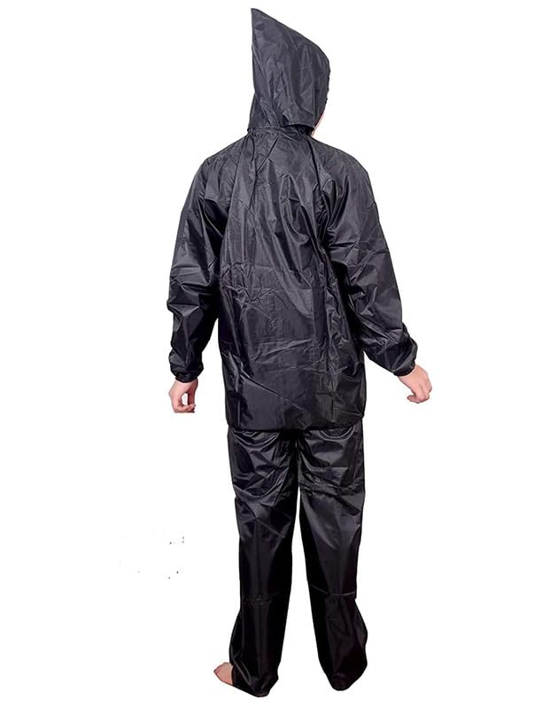 VKG Boy's Raincoat, Rainwear, Barsaati, Overcoat with Hood, Side Pocket 100% Waterproof Rainsuit (XX-Large) 2