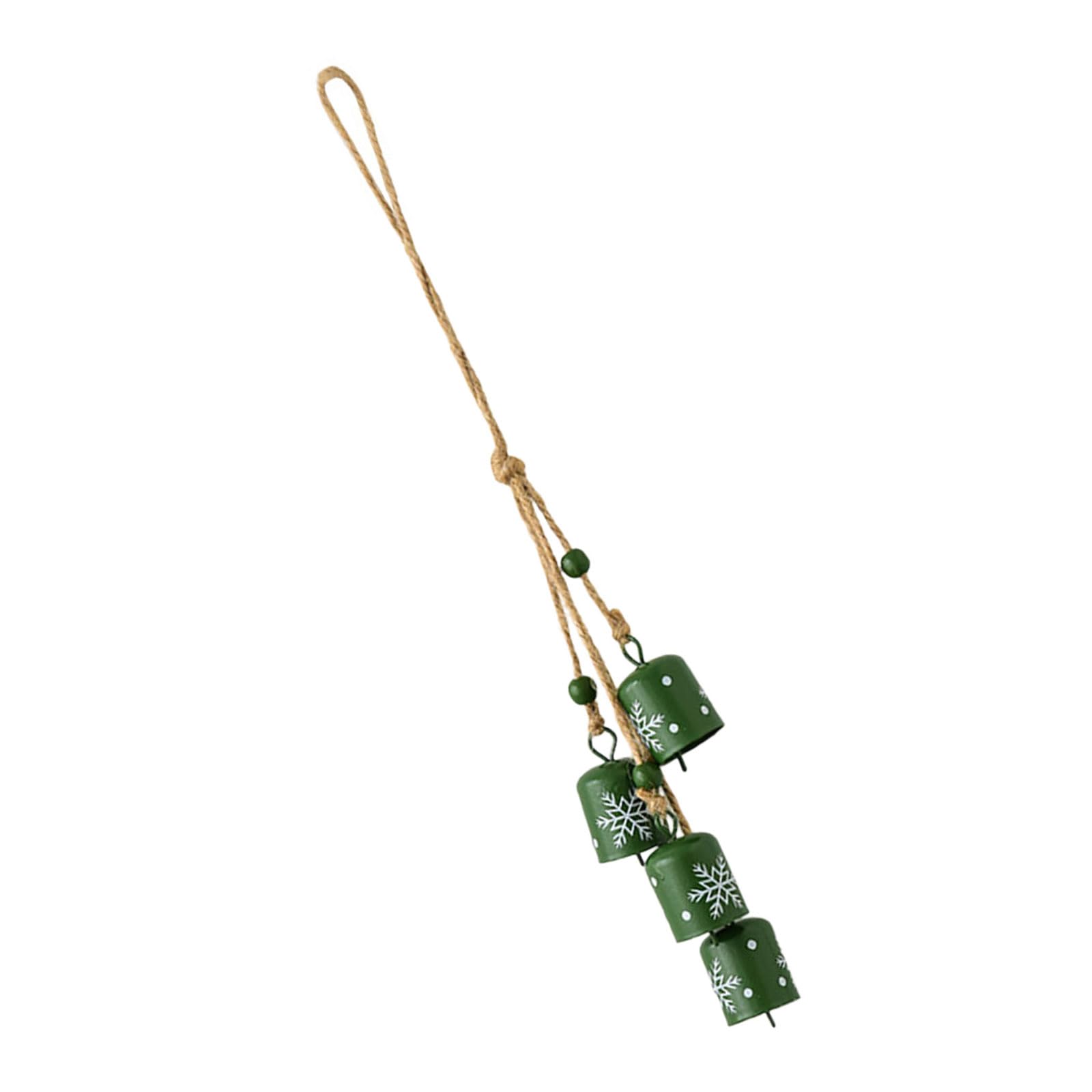 Buxuaaaa Green Permanent Snowflake Carillons Hanging Ornamentation Direct Current Install For Firepit Blanket Doorway Christmas Rustproof Snowflake Air Carillons Deck