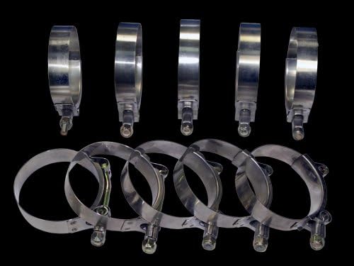 10X 3"Stainless Steel T-BOLT CLAMPS Turbo Piping Hose