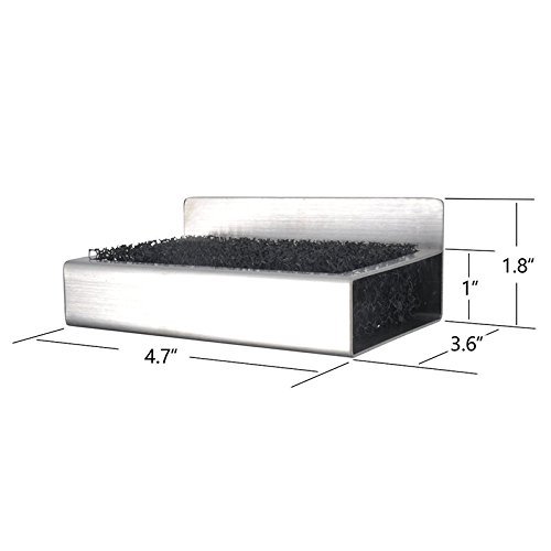 KONE Stainless Steel Soap Holder & Removable Shower Soap Dish Adhesive on Wall - Thumbnail 5