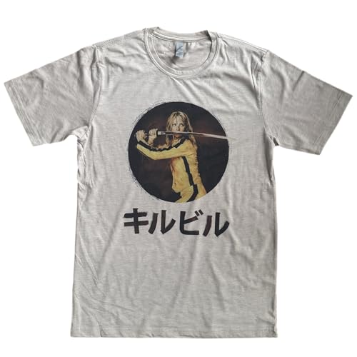 Kill Bill Movie Shirt – Cult Action Film Graphic Tee – Retro Martial Arts Revenge Cinema Shirt – Unisex Soft Short Sleeve (US, Alpha, Large, Regular, Regular, Heather Gray)