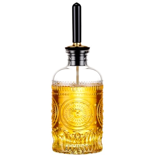 Glass Oil Bottles 7OZ, Olive Oil Dispenser Bottle for Kitchen wit...