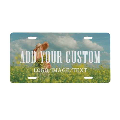 Opiniones de Placas para comprar hoy. 44 EastSail Placa de Matrícula Frontal Personalizada Etiquetas de Coche Personalizadas con tu Diseño Imagen Foto Texto Placas de Vanidad Personalizadas para la Parte Delantera del...
