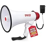Pyle Unisex Profi-akku Mit Hand Mikrofon Sirene Und Aux-in Für Ipod Mp3-geräte 40 Watt Megafon, Weiß, 40 Watt EU