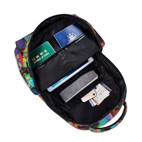 Sac à dos voyage toile léger avec compartiment ordinateur portable - 5