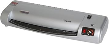 Tamerica SM330 Thermal Pouch Laminator; Rigid Plastic Components and High-impact Plastic Body; 3 to 5 Minute Preheat Time; 3-position Switch for Heater and Enhanced Motor Drive