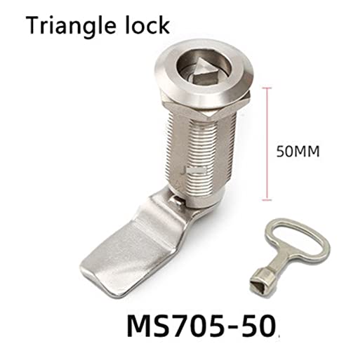 Serrure cylindrique pivot MS705 en acier inoxydable 304 triangle 50mm