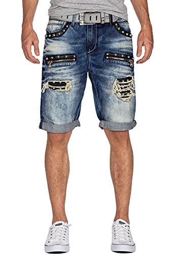 Cipo \u0026 Baxx Herren Jeans Shorts Denim