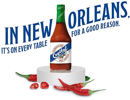 Crystal Hot Sauce 12oz (Pack of 2) - Louisiana's Pure Original Hot Sauce