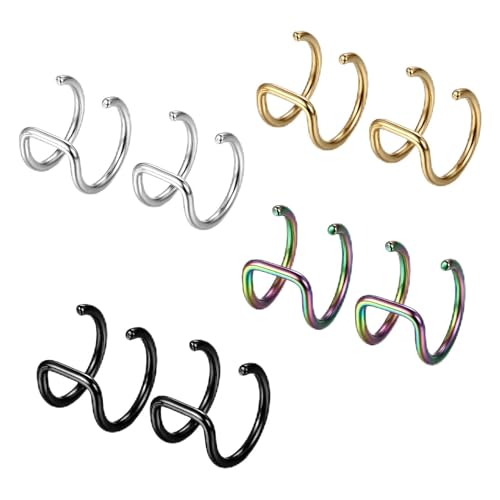 JewelryWe 4 Unidades Sin Piedra