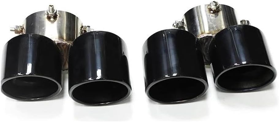 Spare Parts 1 Pair Exhaust Tip For BMW 840i G14 G15 G16 Stainless Steel Black Muffler Tip Exhaust System Nozzle(Black)