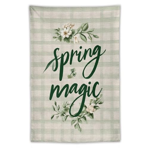 Petite tapisserie florale Jubonexis anti-plis pour decoration interieure rapide