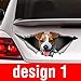 Decal Stickers for Cars Funny Window Decals Jack Russell Terrier Car Sticker Dog Car Decal Jack Russell Terrier Decal Car Decoration Pet Decal Self Adhesive Window Sticker for Van Truck Vehicle 38cm