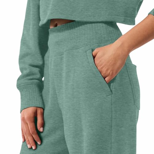 Baggy Sweatpants for Girls Oversized Wide Leg Sweatpants High Elastic Waist Straight Leg Casual Plain Pockets Joggers2