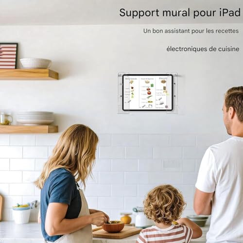 Support pour ordinateur portable sous table rigide et support mural anti-chute