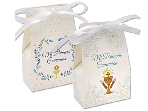 POESSA Caixa presente Set 2 unidades primeira comunhão 7 x 12 cm