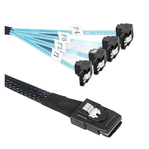 Cable Interno S-AS 36Pin SFF-8087 a SATA 0.5 m