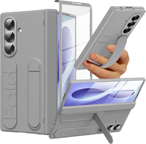 Image of Hybird Shockproof Back Cover Case for Samsung Galaxy Z Fold 8 Ultra Case with Wrist Strap, Screen Protector, Stand & Hinge Z Fold 8 Ultra 5G Cover