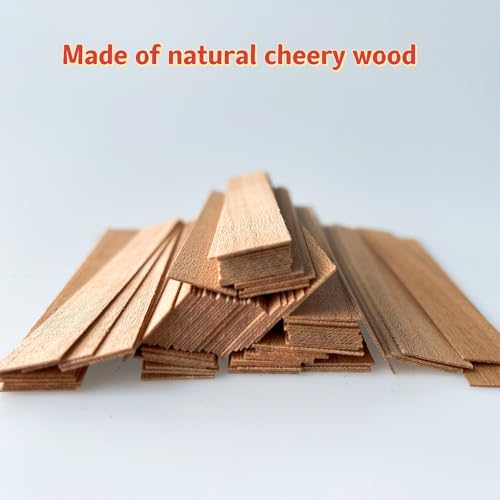 50 pzas Mechas de Madera 5.1 x 0.5 Pulgadas para Velas miniatura 2