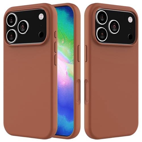 Image of ArmourPro Silicone Back Case for iPhone 17 Pro Max, Soft-Touch Case | Brown
