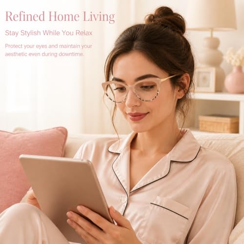 Image of Cyxus Cat Eye Blue Light Glasses for Women Reduce Eye Strain 8144 | Eye Protection,UV Protection,Ideal for Office Work Daily Wear