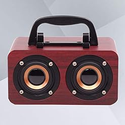 Vosarea Enceinte Bluetooth en Bois Vintage rétro Haut-Parleur sans Fil Haut-Parleur Portable Haut-Parleur avec Son HD et Basse (Rouge) - Les Beatles, Paul McCartney, John Lennon, RIngo Starr, George Harrison Vosarea Enceinte Bluetooth en Bois Vintage rétro Haut-Parleur sans Fil Haut-Parleur Portable Haut-Parleur avec Son HD et Basse (Rouge) – Image 4