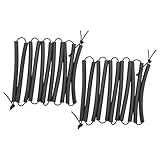 LeeQinersw 2 Premium Elastic Training Crossbars, Practical, Portable, Versatile and Foldable, Black