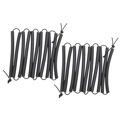 LeeQinersw 2 Premium Elastic Training Crossbars, Practical, Portable, Versatile and Foldable, Black