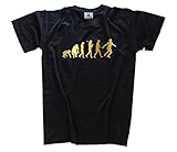 Shirtzshop T Shirt Gold Edition Diskuswerfen Diskus Olympiade Evolution, Schwarz, XL
