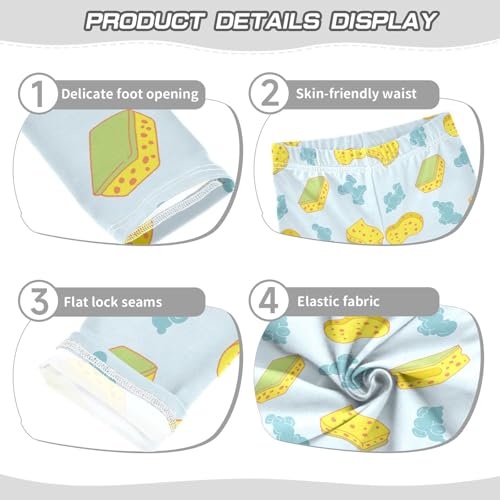 Sponge Foam Bubbles Pattern Girls Leggings,Workout Leggings for Girls Toddler Athletic Leggings Size for 3-10T3