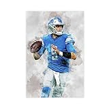 Matthew Stafford 5American Football Sports Poster Celebrity Quotes Decorative Poster9 Canvas Poster Bedroom Decor Sports Landscape Office Room Decor Gift Unframe: Unframe:12x18inch(30x45cm)