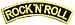 ROCK N ROLL Heavy Metal Rock Punk Music Band Logo Patch Sew Iron on Embroidered Polo T-shirt Vest Cloth ,Size 4.5Inch X 1Inch