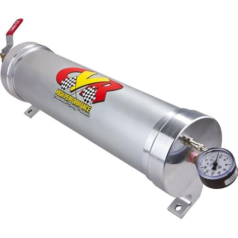 CVR Performance Oil Accumulator, 3 qt Capacity, 4-5/8 in Diameter, 17-3/4 in Long, Aluminum, Clear Anodized, Each Cover