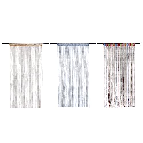 Beaded Door Curtain Fly Screen, Door Fly Screen Curtain 39.37x78.74 inch Extra Length Tassel Hanging Lightweight Shiny Decorative Fly String Curtains for Doors for Windows, Doorways Rainbow Color - Image 8