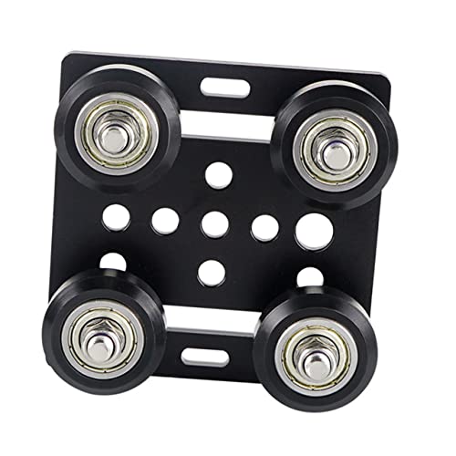 TOPPERFUN 2020 Angled Pulley 3D Printer Accessories Metal V-Shaped Wheel Plate Compact Design Sturdy Replacement for Eur