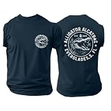 Alligator Alcatraz Shirt Political Tshirts Navy