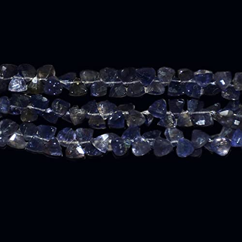 Iolite briolettes en rang de 8 pouces pour offrir un bijou artisanal personnalisé