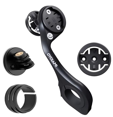 Image of XPR3SS Cyclami M5 Out Front Bike Computer Mount Compatible with Garmin Edge, XOSS & iGPSPORT GPS Cycling Computers, Secure 31.8mm Bicycle Handlebar Mount