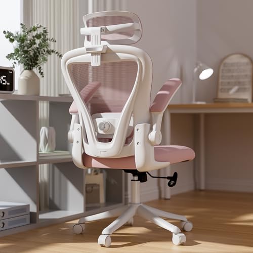 Image of Ollega Ergonomic Office Chair with Memory Foam Seat, Computer Desk Chair | 3.5 inch Memory Foam Cushion, 3D Adjustable Headrest, Lumbar Support, Flip-Up Armrests, Breathable Mesh, 330LBS Weight Capacity