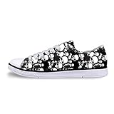  Wrail Totenkopf Sportschuhe Damen Schuh Sneakers Low Top Erwachsene Turnschuh Laufschuhe CA47 EU 39