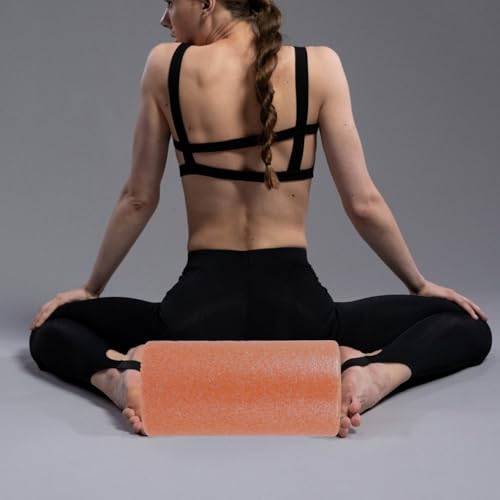 OSALADI Yoga Muscle Roller Stick para masaje de espalda y piernas, rodillo de espuma EPP naranja de 30x15cm para relajación muscular y terapia de tejido profundo, herramienta de ejercicio doméstico miniatura 6