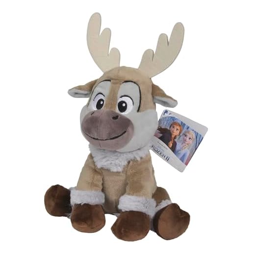Simba 6315877642 Disney Frozen 2, Friends Sven 25 cm, marrón, 25 cm