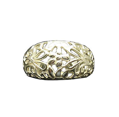 Bague en argent massif 925 Empress R000954 avec bande de fleurs