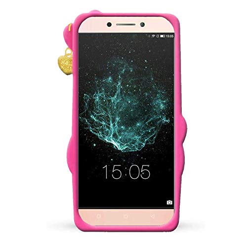 Image of Unirock Hello Kitty Back Case Cover for Asus Zenfone Max Pro M1| 3D Cute Hello Kitty Case |Soft Silicone Rubber Back Cover with Pendant Kitty Cover for Asus Zenfone Max Pro M1 (Pink)