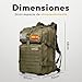 Imagen de JUPPLIES Mochila Tactica Militar 45L Impermeable Oxford 600D IPX5 con Sistema MOLLE y Cremalleras Reforzadas