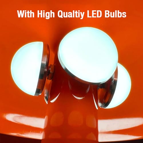 AUDALA Candeeiro de cogumelo laranja para mesa de cabeceira de quarto, iluminação moderna e estética