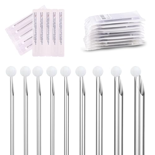 AccGin 90pcs Mixed Body Piercing Needles